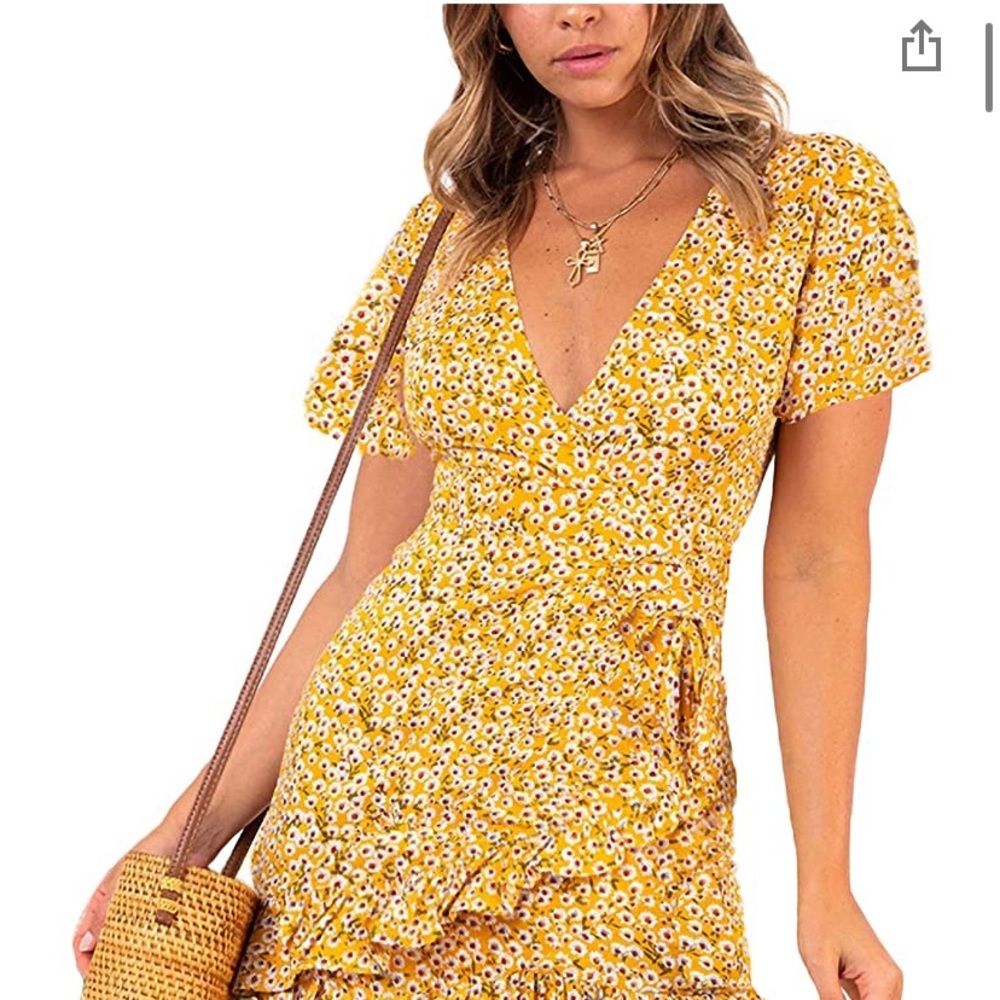 Bundle 1 H&M dress , one yellow dress 1 crop top